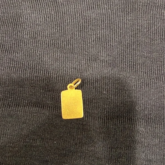 18 carats Gold Rectangular Pendant - Picture 3 of 8